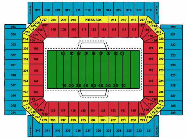 Seating Chart for Alamodome